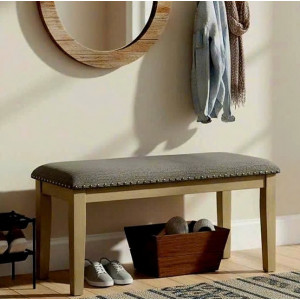 D617 - 00 : Ghế Băng , Ghế Bench - Màu Xám Khói